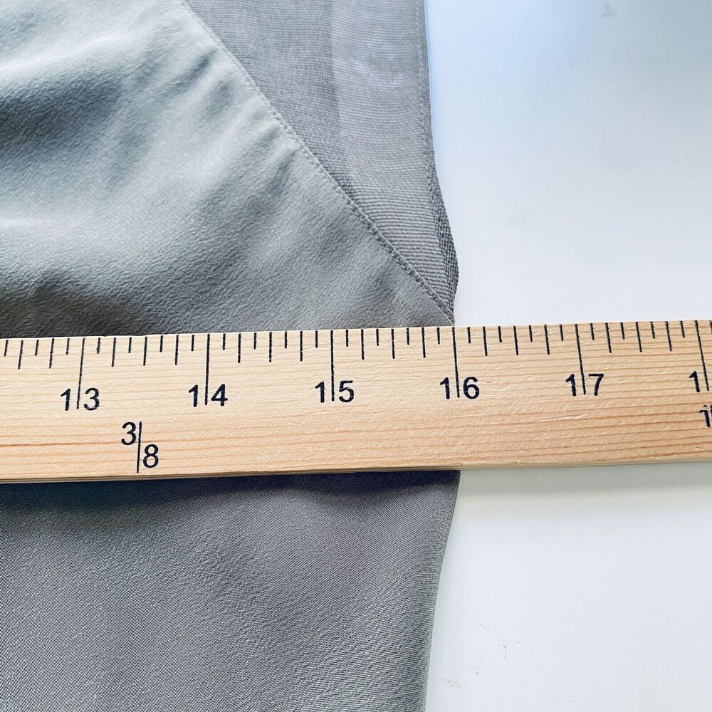 Alexander Wang T Dress Small Olive Green Silk Shift Mini Designer Minimalist - Picture 3 of 6